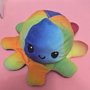 Rainbow Plush Octopus Toy